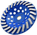 7 in. x 7/8-5/8 in. Non Threaded 24 Segments 7 Inch Concrete Grinding Wheel, Diamond Cup Wheel for Granite Marble Concrete (7/8"-5/8" Non-Threaded)