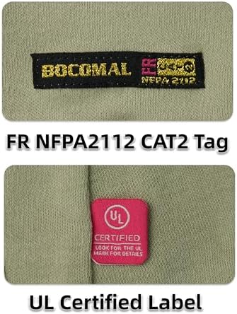 BOCOMAL FR Balaclava with Face Mask 7oz Midweight Arc Rated NFPA2112 CAT2
