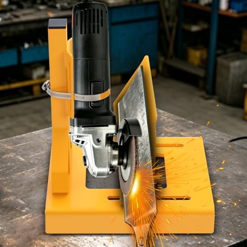 Upgraded Lawn Mower Blade Sharpener Kit, Professional Angle Grinder Stand
