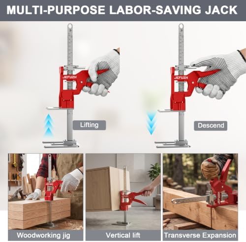 Labor Saving Arm Jack 2 Pack Height Adjustment Hand Jack 440LB Capacity
