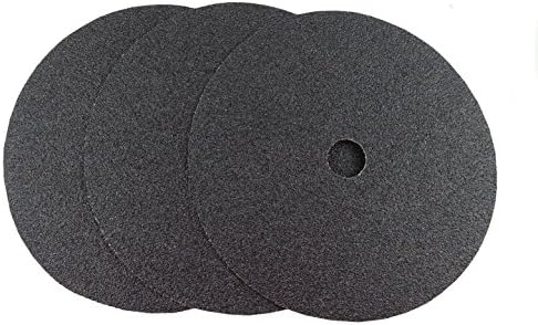 Starcke Premium 7 Inch Heavy Duty Cloth Sanding Discs - 7/8" Hole Bolt On Attachment Black Silicon Carbide - for Stone, Metal, Auto Body Repair, Paint, and Plastics (25 Pack, 120 Grit)