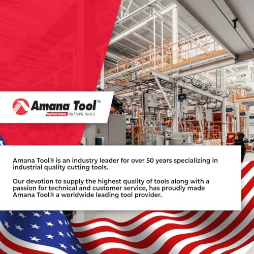 Amana Tool 45550 Carbide Tipped Flush Trim Plunge Template Router Bit 1-1/8 Dia x 1 Inch x 1/2 Shank with Upper Ball Bearing