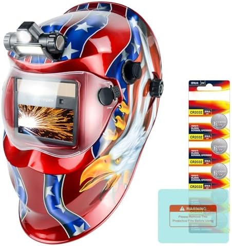 TRQWH Auto Darkening Welding Helmet with Light True Color Welding Hood