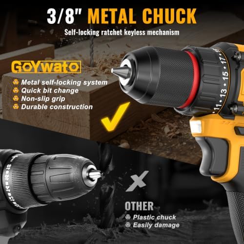 21V Brushless Combo Kits 3/8" Cordless Drill & 1/4" Impact Driver