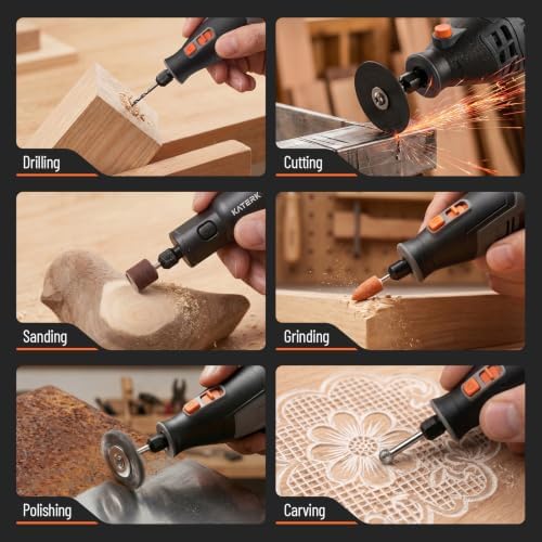 Katerk Rotary Tool Accessories-321PCS Tool Bits Set Compatible with Dremel