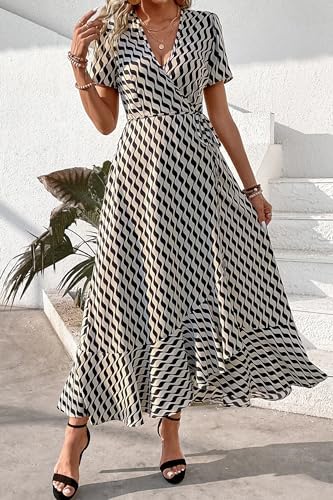 PRETTYGARDEN Women's Boho Floral Summer Maxi Dresses