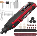 Mini Cordless Rotary Tool,5-Speed 30000RPM,Power Rotary Tool Kit 4V Type-C Charging with Digital Display, 100 Accessories for Sanding,Polishing,Engraving,Carving, DIY Crafts (RED)