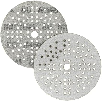 Mirka Sandpaper Discs Iridium 5 Inch Hook and Loop 89 Holes