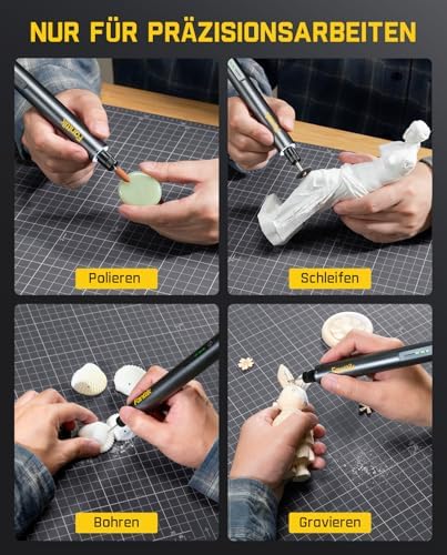 Fanttik F2 Master Mini Cordless Rotary Tool Kit with Master Refill 3/32" Accessories Kit