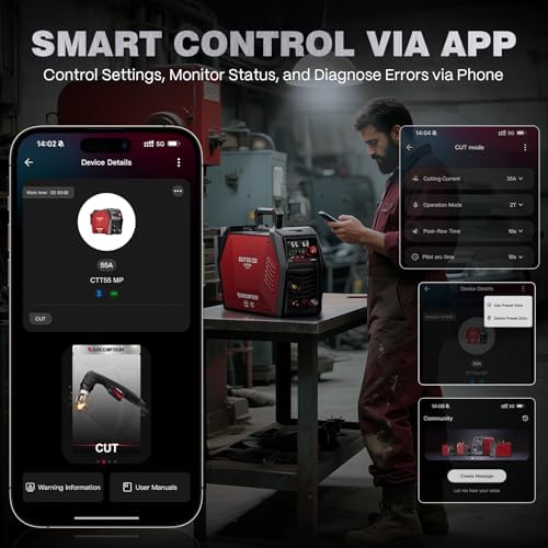 ARCCAPTAIN iControl CUT55 MP [Non-HF] Plasma Cutter Machine, APP Control