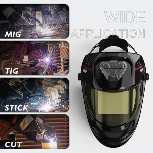 YESWELDER 180 Panoramic Welding Helmet with 6 Arc Sensors