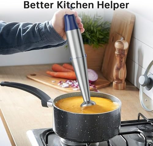 Turelar Immersion Blender Handheld 5 in 1 Hand Blender Set 1100W Heavy Duty