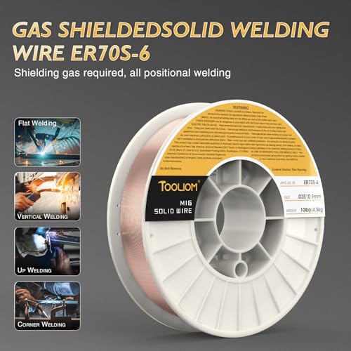 TOOLIOM ER70S-6 0.035" Mild Steel MIG Welding Wire 10LB