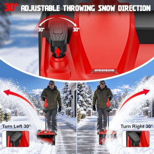 12-Inch Cordless Snow Shovel Compatible for Milwaukee 18V Battery