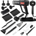 Gomake Vinyl Wrap Tool Window Tinting Kit with Heat Gun 16FT Cord,Sponge Roller,Magnet Holder,Vinyl Tucking Tool,Tint Squeegee, Film Cutter for Car Wrapping, Graphics and Decal Installation