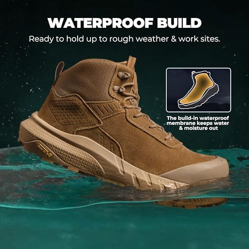 NORTIV 8 Composite Toe Work Boots for Men Waterproof