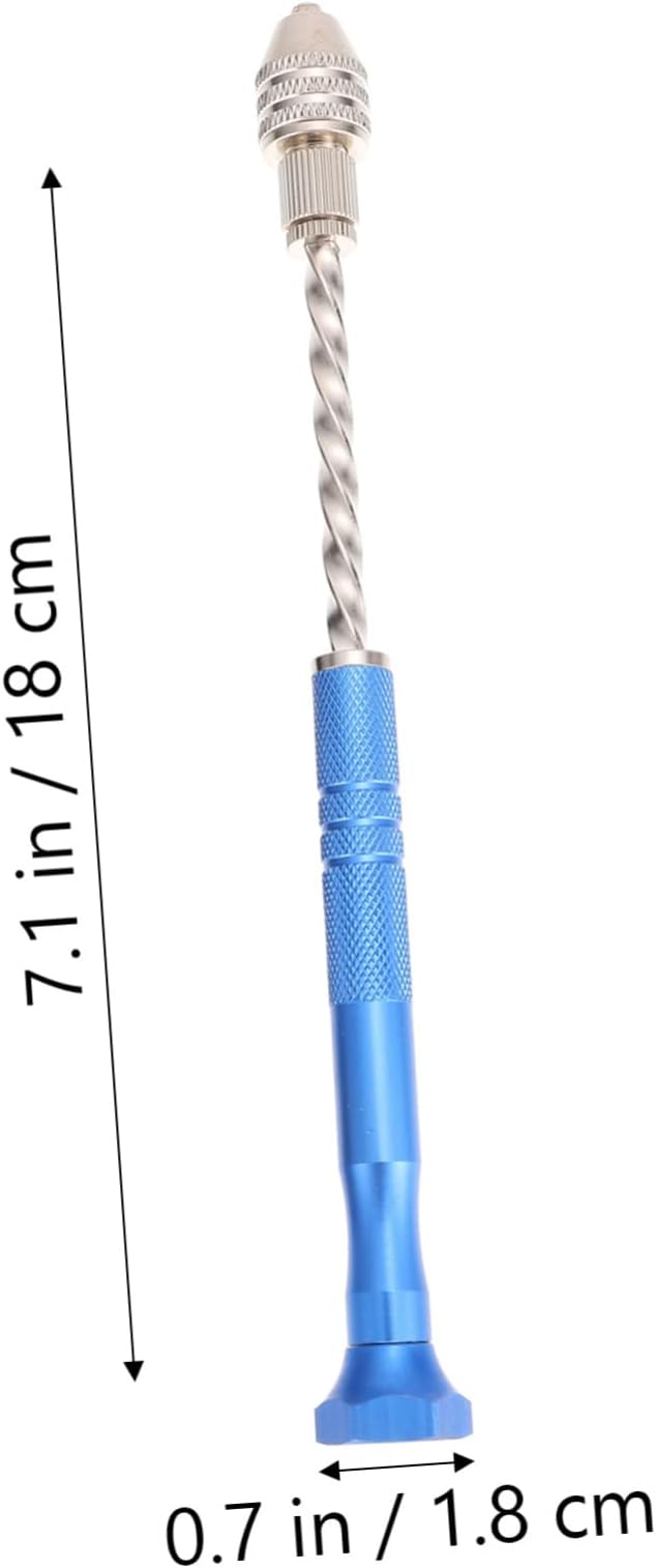 Angoily 2sets Hand Drills Tool Kit Manual Drill Hand Twisted Bits for Jewelry Making Resin Projects and Crafts Steel Construction
