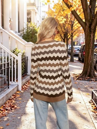 Womens Sweaters Crew Neck Long Sleeve Casual Fall Outfits Fashion Clothing