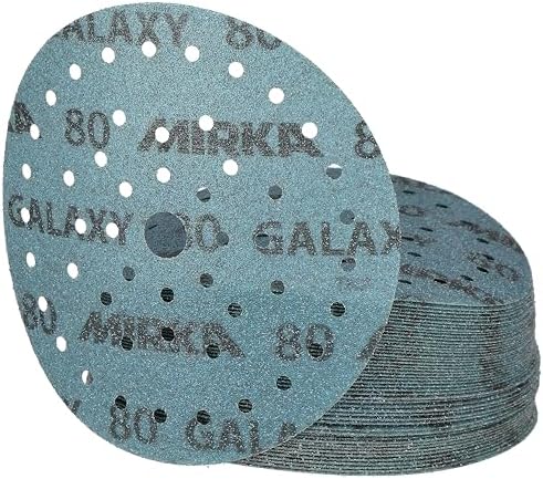 Mirka Galaxy Multifit Sandpaper 6 inch Grit 80 50 Discs