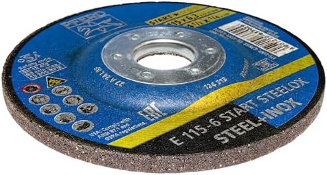 PFERD Start STEELOX 5" x 1/4" x 7/8" Grinding Wheel, Pack of 10