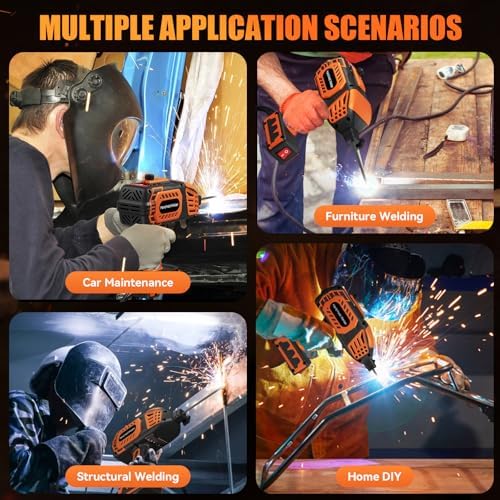 Handheld Welder, 5 Settings, 3/32"–1/8" Rods, DIY Repair, 20 Rods Included