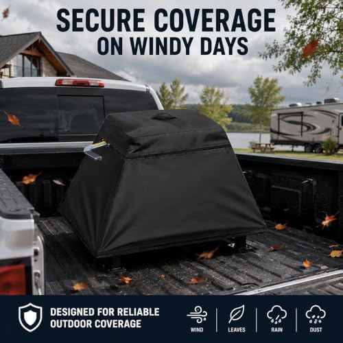 5th Wheel Hitch Cover for PullRite #2700 ISR SuperGlide 16K 2010-Present, Water Resistant Protector for Pickup Truck Bed, Outdoor Dust Rain Snow Protection for RV Towing Equipment
