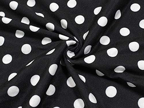 Berydress Women's 3/4 Sleeve V Neck Casual Party Work Faux Black Wrap Dress
