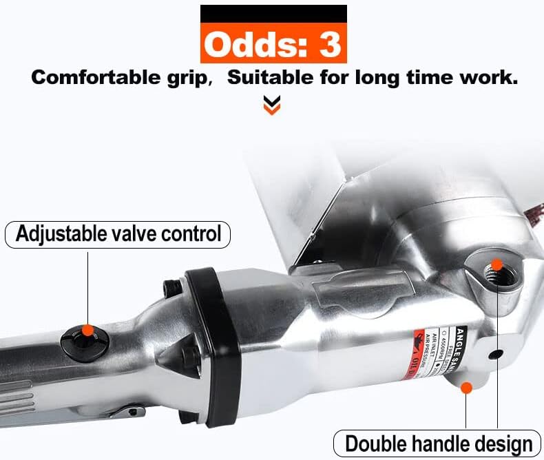 7" Pneumatic Sander Polisher, 4500 RPM Variable Speed Air Tool for Auto