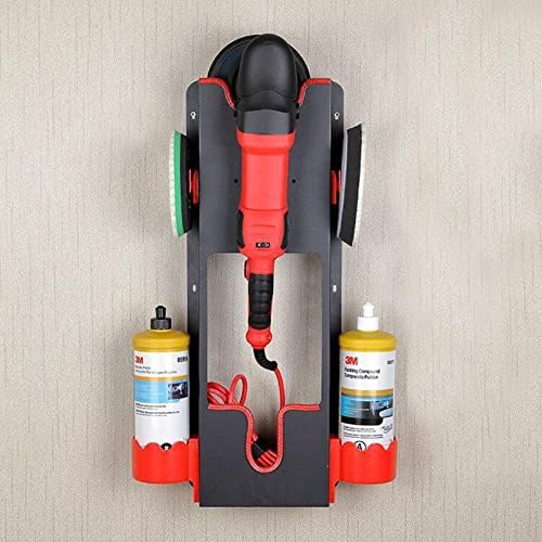 Wall Mount Buffer Polisher Holder with 5pcs Polishing Pads