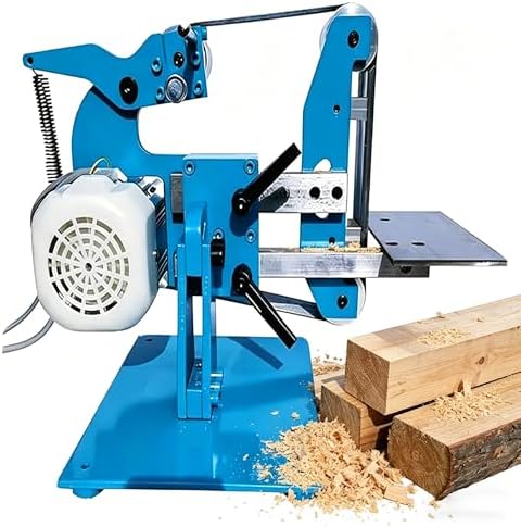 All-Steel Frame Bench Grinder Sander, 915x50mm Standard Sanding Belt Fit, Vertical Horizontal Dual Installation for Carpenter Craft Metal Surface Sanding(750w)