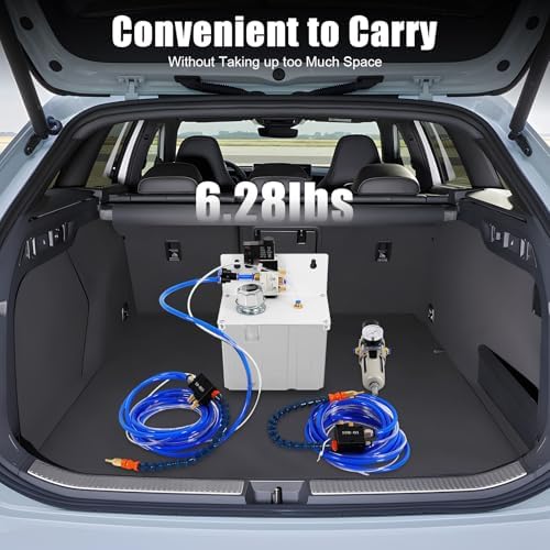 2 Sprayer Lubrication Spray System, CNC Lathe Mist Sprayer System Set Multi-Purpose Coolant Cooling Spray Pump AC 110V Self-Priming Micro-Mist Machine for CNC Lathe Milling Drilling Machine