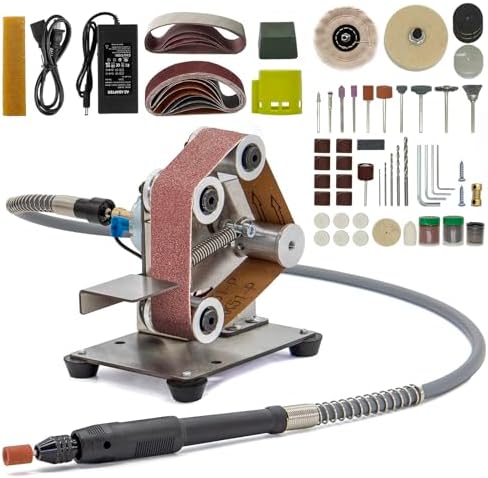 Mini Belt Sander Knife Sharpener with Flex Shaft
