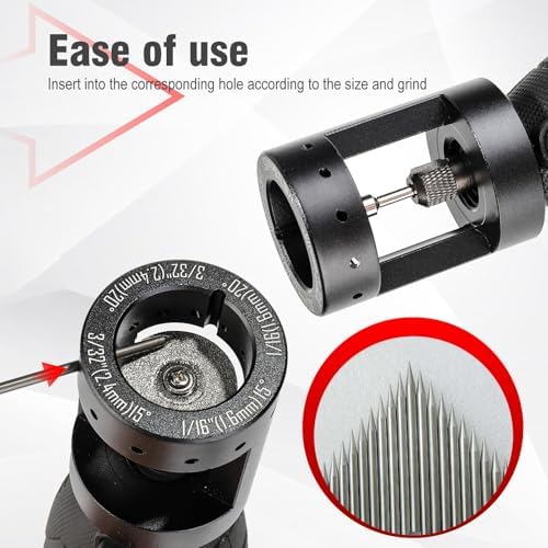 3mirrors Tungsten Electrode Sharpener Grinder Head for TIG Welding Tool