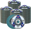 Sali 48 Pack Zirconia Flap Disc 40 Grit 4.5" x 7/8-Inch Sanding Disc Bevel Type #29 Premium and Industrial Grade Angle Grinder Grinding Wheel High Performance Edge Grinding