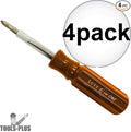 4 Pack Lutz 26030 6-in-One Screwdriver - Orange