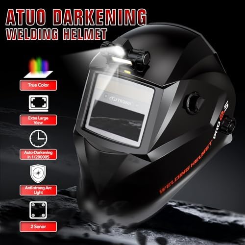 TRQWH Welding Hood Auto Darkening Welding Helmet with Light True Color