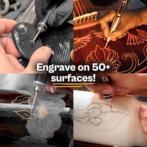 Ultimate Premium 20-Piece Rotary Tool Engraving & Carving Bit Set – Shank 3/32-2.35mm.Tungsten Steel, Sanding & Polishing Bits for Wood, Metal, Glass, Stone & More – Compatible with Customizer