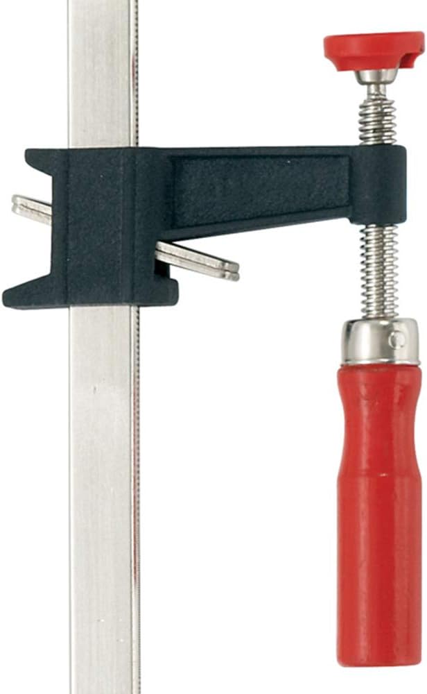 Bessey Clutch Style Bar Clamps - 18 In 1200 lb - GSCC5.018- Woodworking Clamps with Ergonomic Handle, Non-Marring Pads, Durable Cast-Iron Jaws & Serrated Rail for Carpentry & Cabinetry