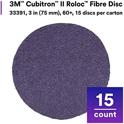 3M Cubitron II Roloc Fibre Disc, 786C, 33391, 3 in, 60+