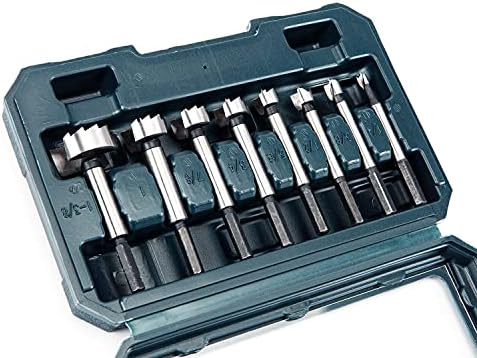 INTOO Hex Shank Forstner Bit Set 8pcs Multi Sided Shank Wood Drill bit Set