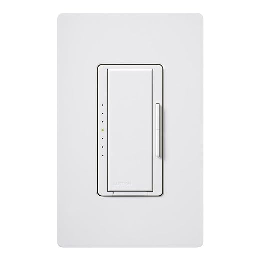 Lutron Maestro LED+ Dimmer Switch for Dimmable LED, Halogen and Incandescent Bulbs, 150W/Single-Pole or Multi-Location, MACL-153M-WH, White (2-Pack)