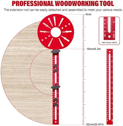 4 in 1 Router Circle Cutting Jig for Cutting Large Circles 10"-58"