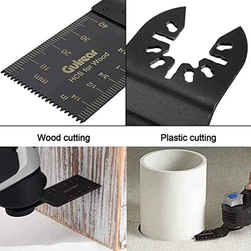 100Pcs Wood Oscillating Multitool Blades Quick Release Saw Blades Kit