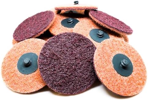 Benchmark Abrasives 3 Inch Sanding Discs Quick Change Nylon Surface Conditioning Discs, Drill & Die Grinder Sanding Disc Rust Remover for Metal Paint Stripper & Removal, Polishing - (25 Pack)(Medium)