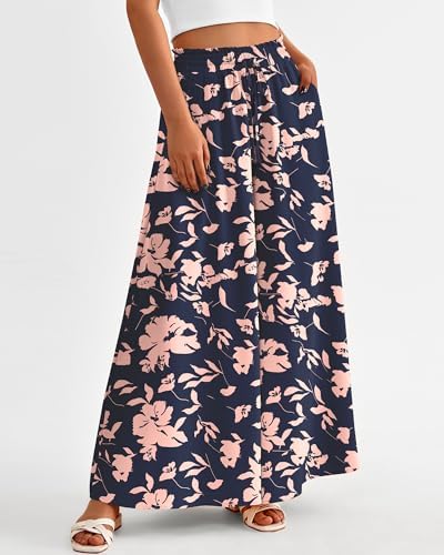 BTFBM Wide Leg Flowy Palazzo Pants for Women