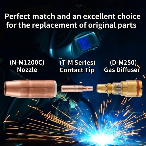 MIG Welding Nozzle N-M1200C for Miller MDX-250 5-PK