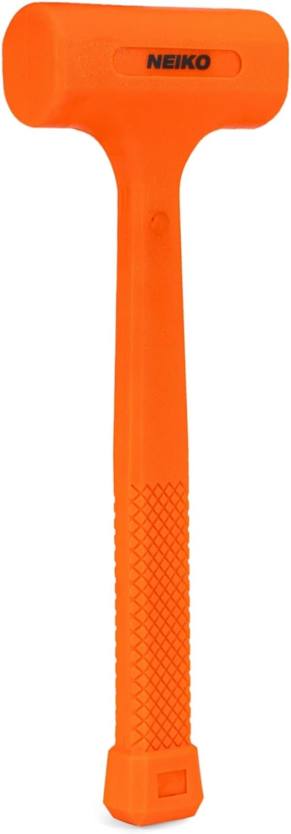 NEIKO 02842A Dead Blow Hammer, 0.5 Pounds, Neon Orange Deadblow Hammers, Mallet, Spark and Rebound Resistant, Unibody Molded, Soft Blow Rubber, Checkered Grip, Steel Shot and Core