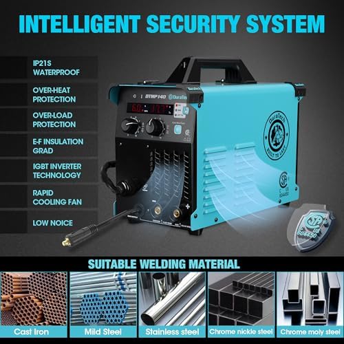 DURATECH 140Amp MIG Welder, 120V 4-in-1 Welding Machine with Welding Gun