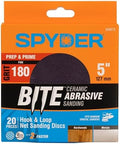 Spyder 20-Pack 180 Grit Sanding Discs, Ceramic Net, 5-Inch Hook and Loop, for Random Orbital Sander (500072)
