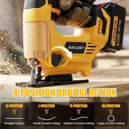Cordless Jigsaw Compatible With Dewalt 20V MAX Battery (No Battery)